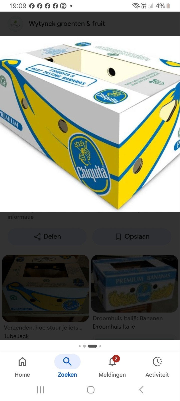 70 gevulde banaan dozen uit inboedel  plus diverse, Enlèvement
