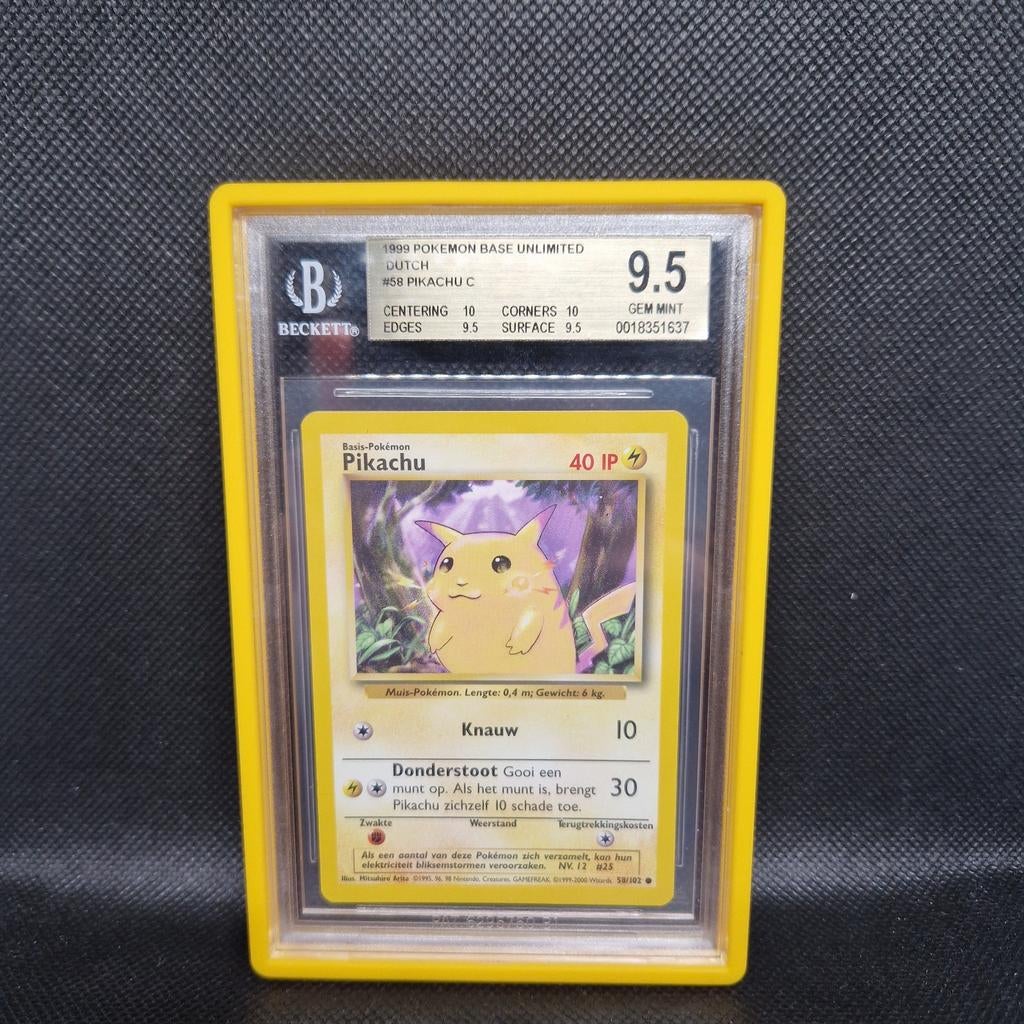 Kit de base Pikachu NL Illimité BGS 9.5, Enlèvement ou Envoi