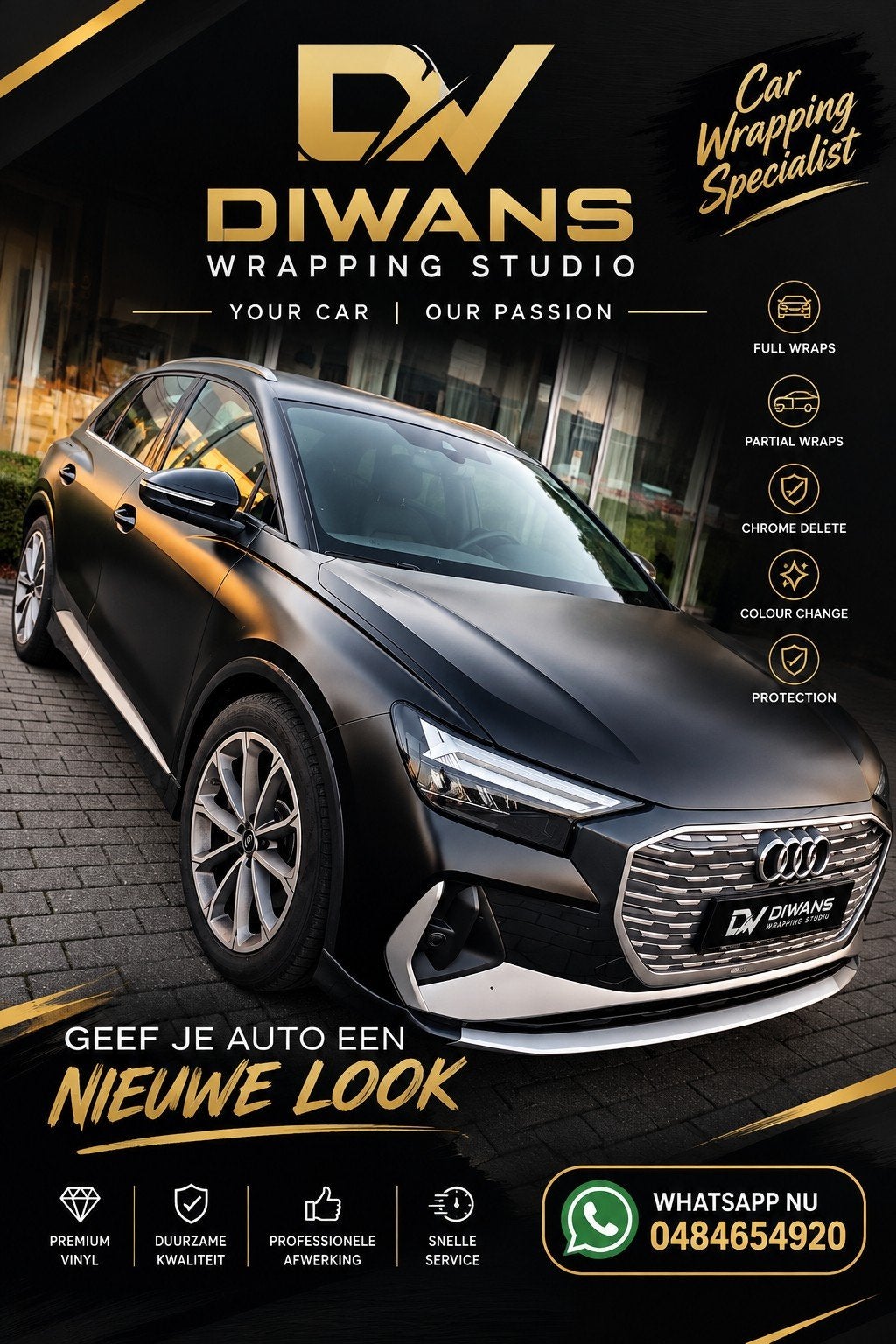 proffesionele carwrapping, Enlèvement