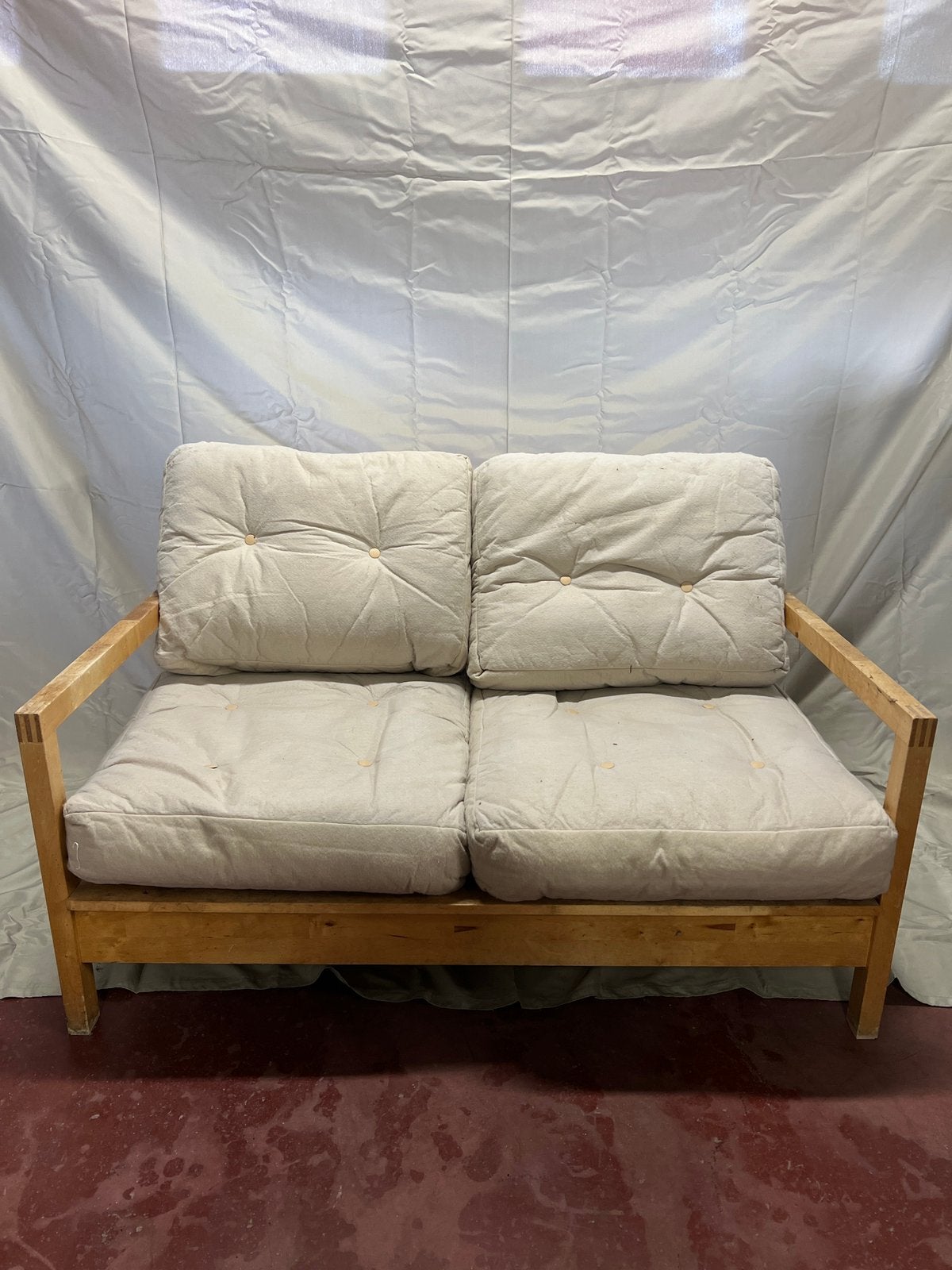 Canapé IKEA LILLBERG vintage 2 places en bois massif, Huis en Inrichting, Zetels | Zetels, Ophalen, Zo goed als nieuw