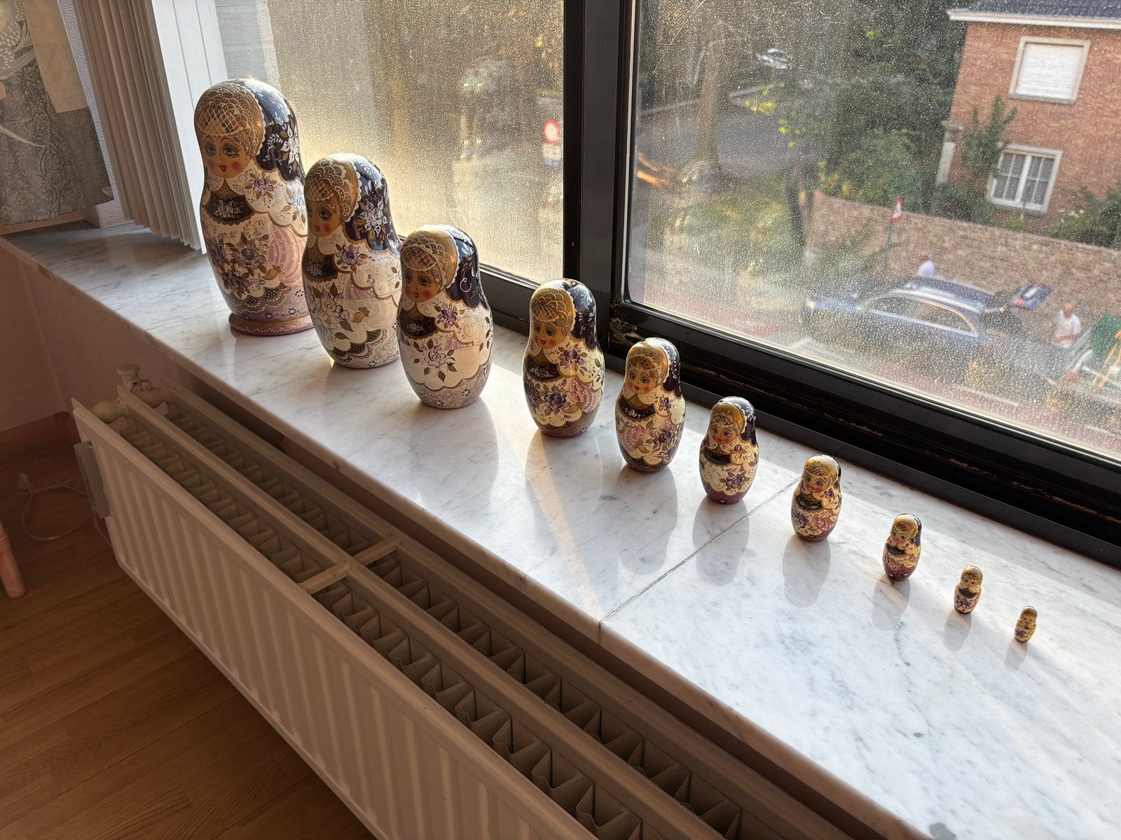 Matroesjka poppetjes 10 stuks, Ophalen, Zo goed als nieuw