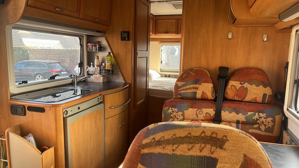 Camper hymer, Caravans en Kamperen, Particulier, Hymer, 6 tot 7 meter, 2000 kg en meer