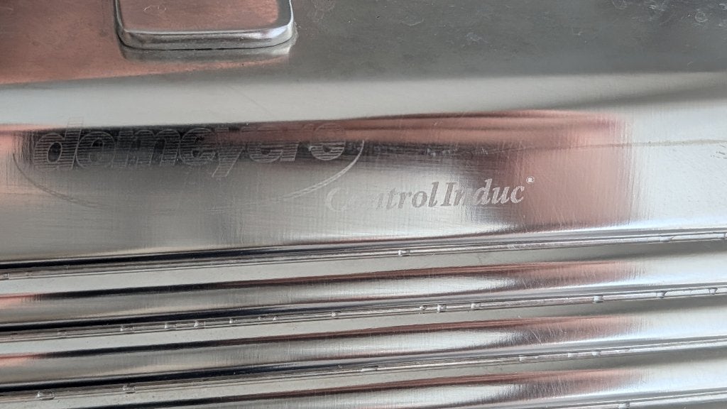 Poêle à griller Demeyere 28x28, Maison & Meubles, Enlèvement, Utilisé, Inox, Demeyere