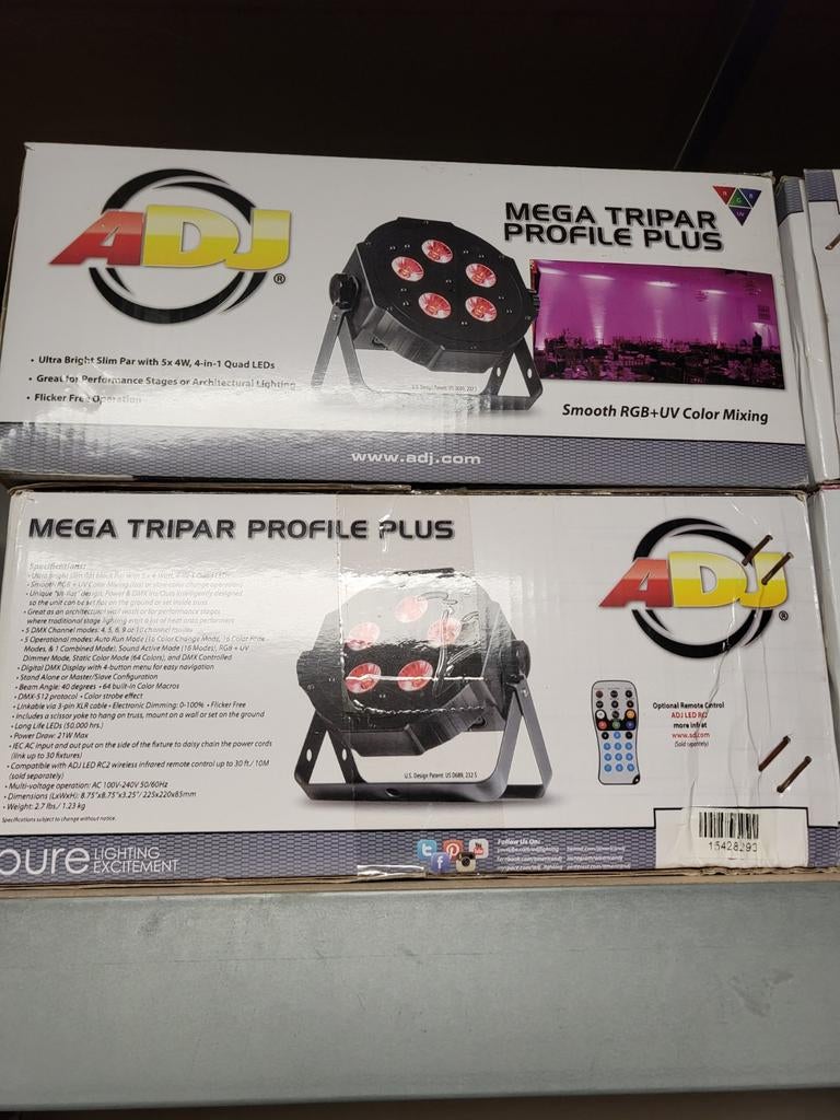 4 Led Par voor dmx, Ophalen