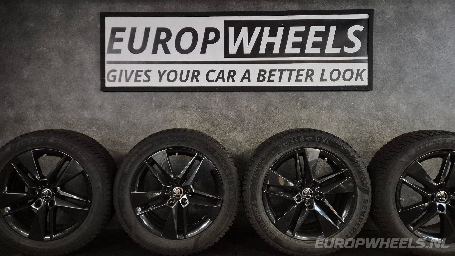17 inch Skoda Superb 3V Passat B8 Karoq velgen winterbanden, -, -, Banden en Velgen, 17 inch