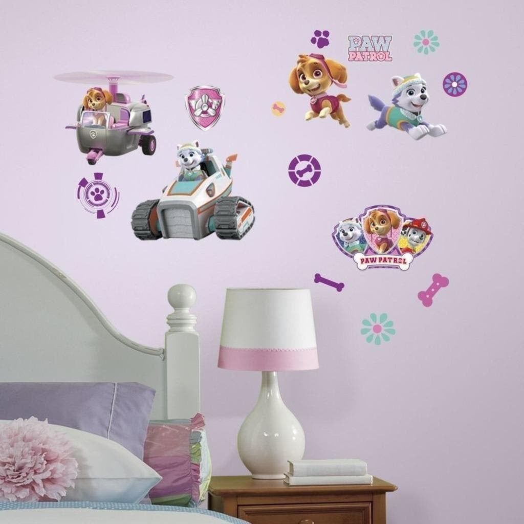 Paw Patrol Muurstickers Skye en Everest - VAN 24,95 NU 14,95, Ophalen of Verzenden, Nieuw, Verwijderbaar, Wanddecoratie