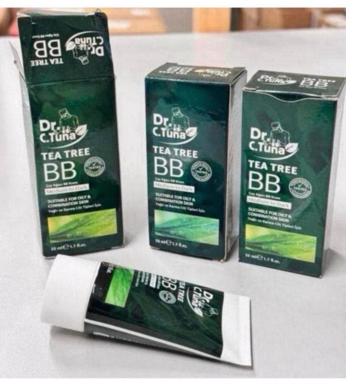 3 x crème pour le visage Farmasi DR. C Tuna Tea Tree, légère, Enlèvement ou Envoi, Neuf, Tout le visage