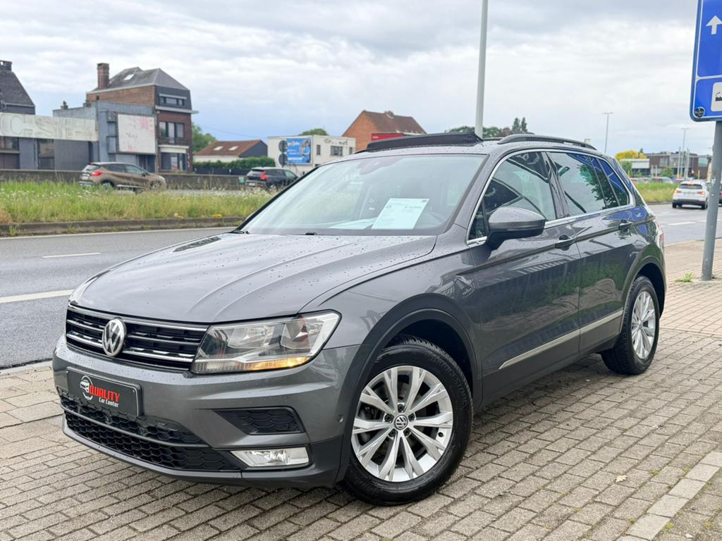 Vw Tiguan Highline 1.4TSI 146dkm 125pk Pano Leder Euro6 Full, Auto's, Volkswagen, Voorwielaandrijving, Testrit aan huis, 4 cilinders
