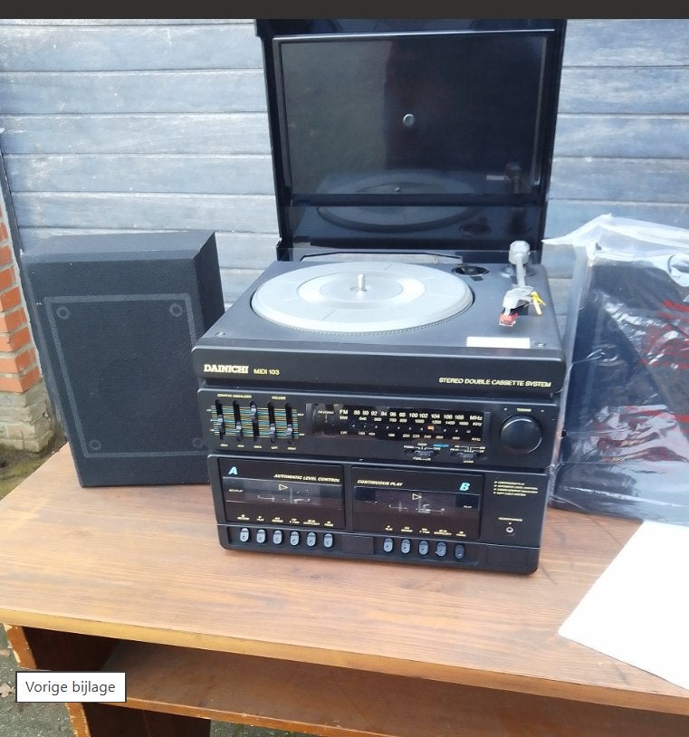 STEREO TOREN/PLatenspeler+Boxen, Audio, Tv en Foto, Stereoketens, Ophalen of Verzenden, Nieuw, Tuner of Radio