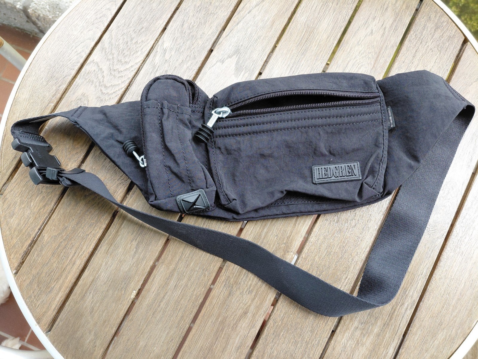 Sac banane noir HEDGREEN unisexe, Noir