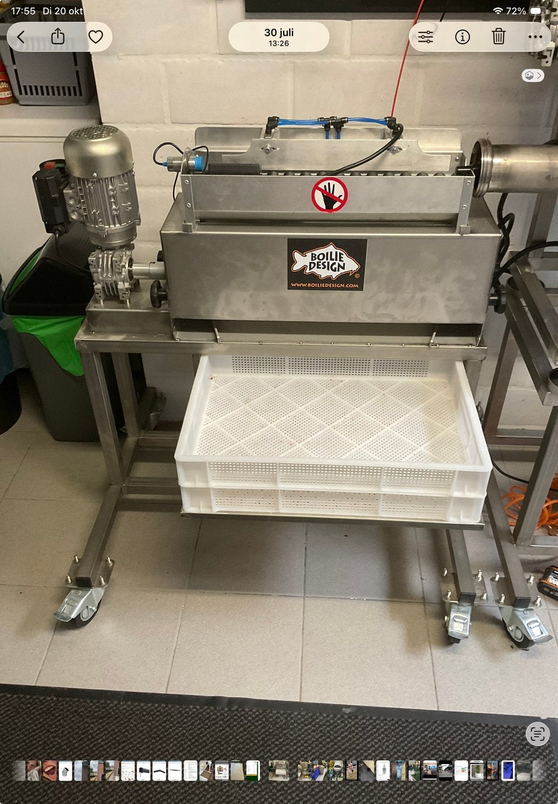 Boilie machine boiliedesign Deluxe, Enlèvement, Comme neuf
