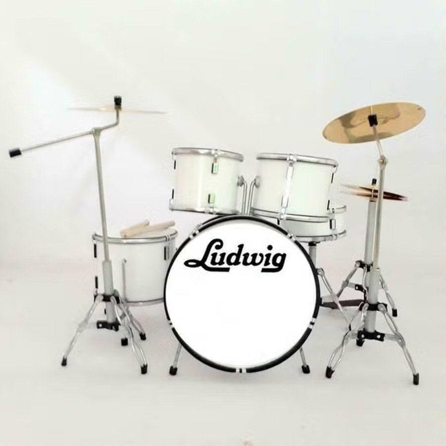 Miniatuur decoratief Ludwig wit drumstel, Enlèvement ou Envoi, Neuf