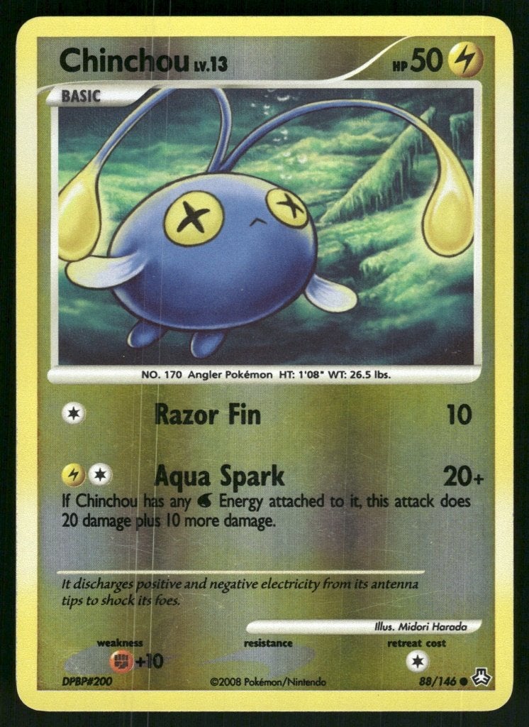 Chinchou 88/146 - Legends Awakened (Reverse Holo), Envoi, Utilisé
