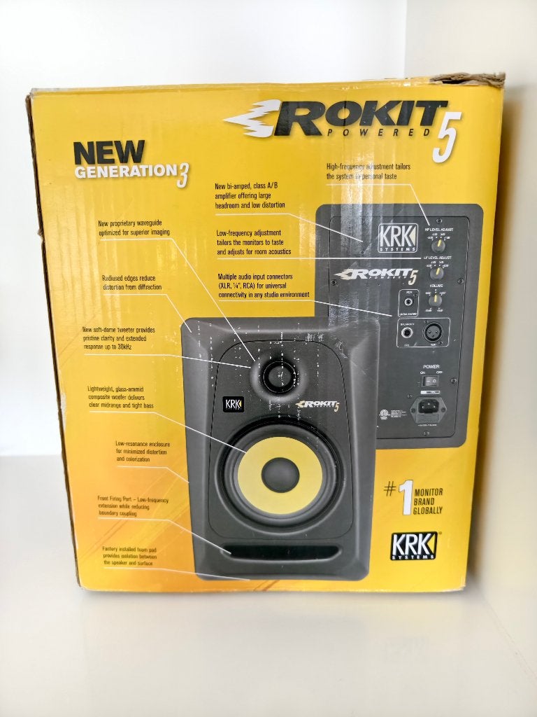 KRK studio monitor 5 inch RPG3 in verpakking (nieuwstaat), Audio, Tv en Foto, Ophalen of Verzenden, Zo goed als nieuw, KRK