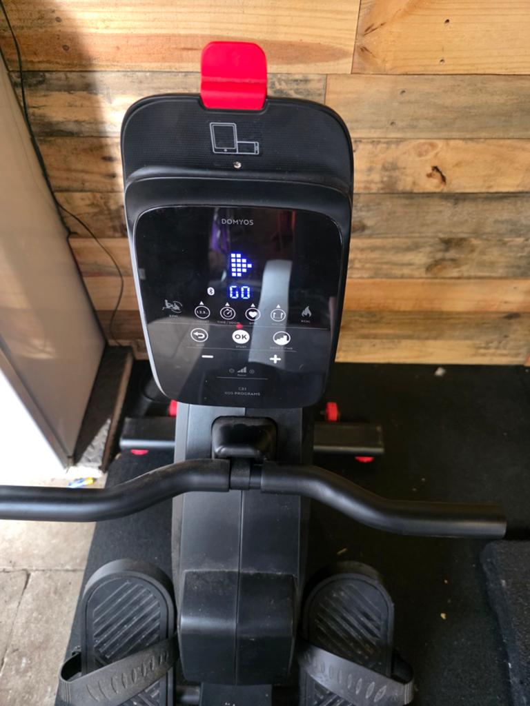 Domyos Row Pro 540 roeitrainer, werkt perfect, inklapbaar, Sport en Fitness, Fitnessmaterialen, Ophalen