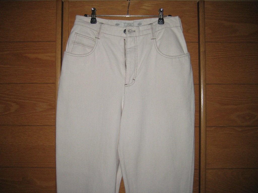 Jean élégant T40 (taille allemande) - couleur claire - coton, Taille 38/40 (M), Enlèvement ou Envoi, Beige, Comme neuf