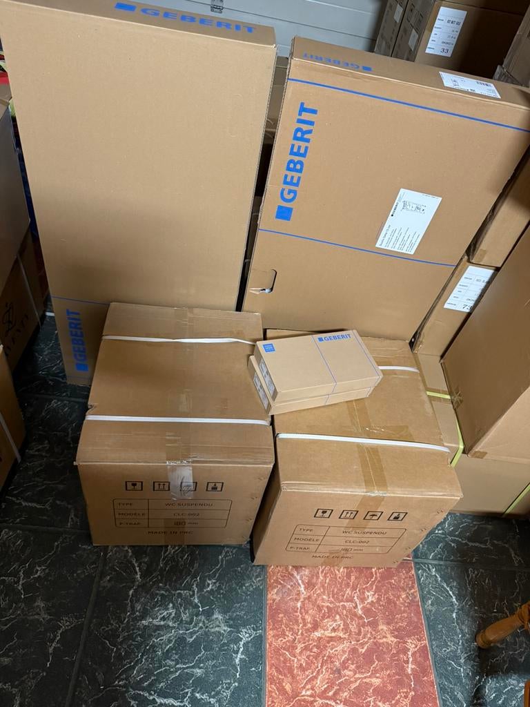 2 X Systeme geberit duofix, wc design suspendu, Enlèvement, Neuf, Toilettes