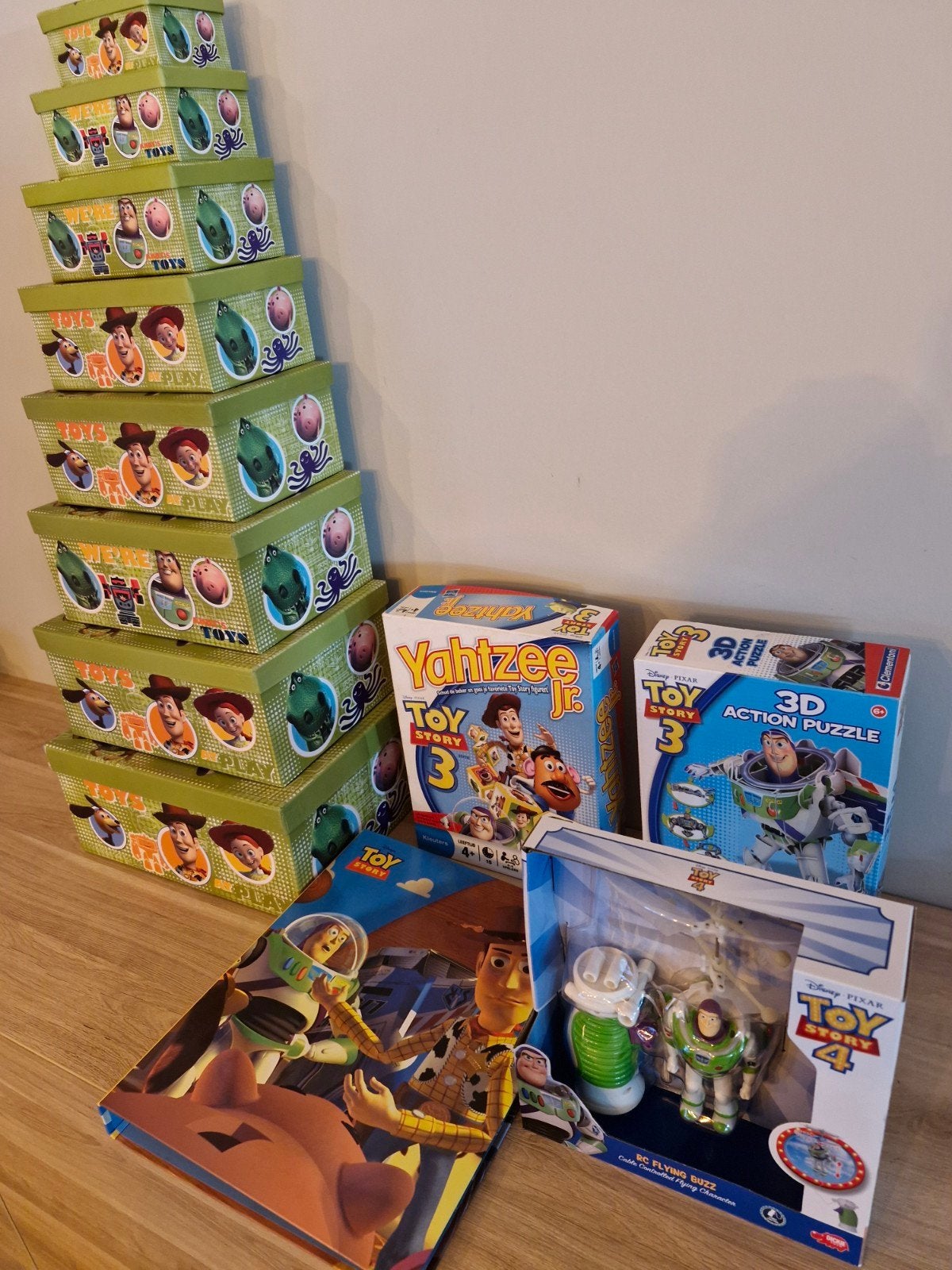 Lot 5x Toy Story, Disney, dozen, flying Buzz, 3D puzzel,spel, Ophalen of Verzenden, Overige figuren, Zo goed als nieuw, Overige typen