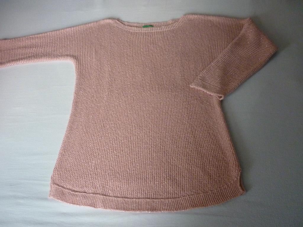 Katoen-Polyester Truitje Benetton met 3/4 Mouwlengte, Kleding | Dames, Maat 38/40 (M), Ophalen of Verzenden, Zo goed als nieuw