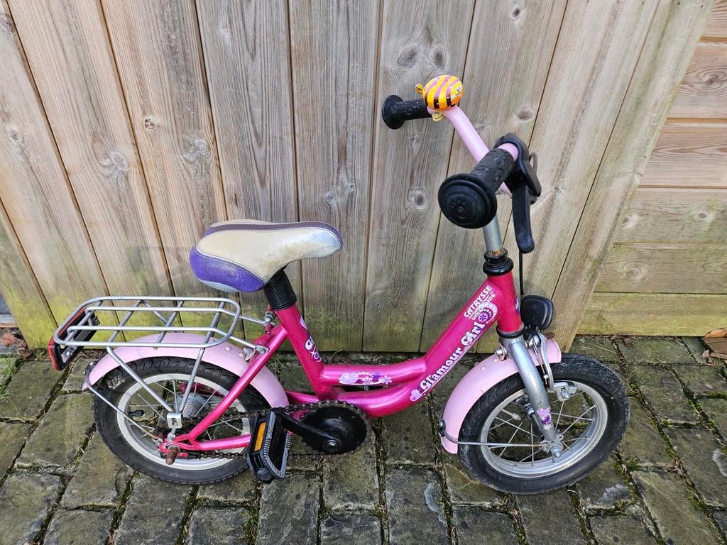 Kleuter fiets roze meisje glamour, Ophalen