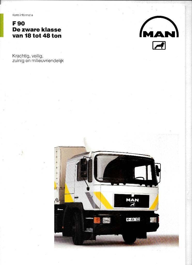 MAN F90, Boeken, Auto's | Folders en Tijdschriften, Ophalen of Verzenden, Zo goed als nieuw, Overige merken