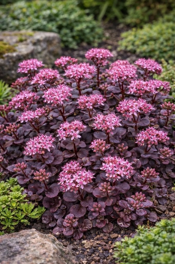 Paarse sedum, vetkruid, purple emperor vaste plant, Tuin en Terras, Planten | Tuinplanten, Overige soorten, Volle zon, Vaste plant