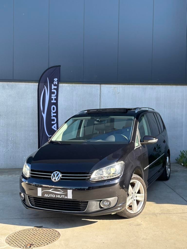 Vw Touran 1.4tsi Dsg-7, Auto's, Euro 5, Monovolume, 4 cilinders, Zwart