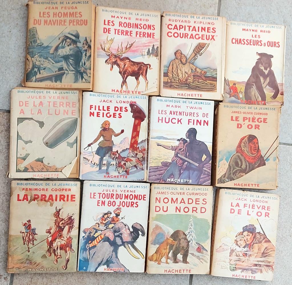 Lot livres anciens bibliothèque de la jeunesse, Antiquités & Art, Enlèvement ou Envoi