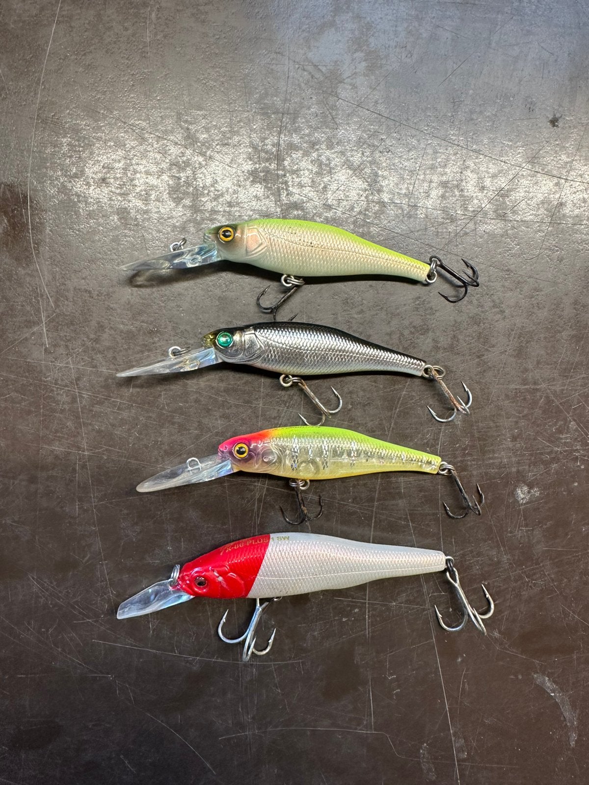 4x Megabass crankbaits te koop., Ophalen, Zo goed als nieuw