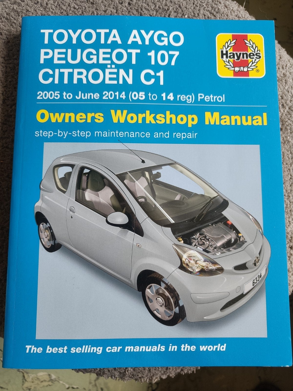 Toyota Aygo, Peugeot 107, Citroën C1 05 tot 14 Haynes manual, Ophalen of Verzenden