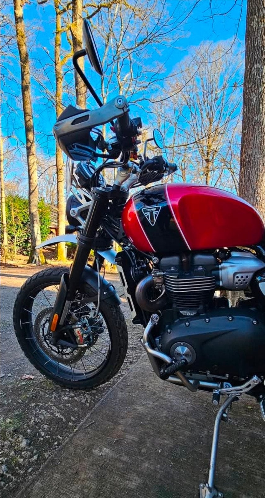 Triumph Scramber 1200 XC te koop (of inruil > bestelwagen), Particulier, Nieuw, Cruise Control
