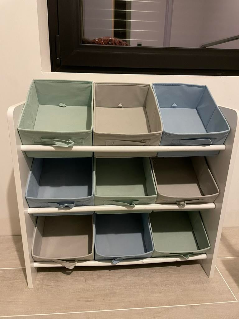 Speelgoedrek groen grijs blauw, Ophalen, Zo goed als nieuw, Kast