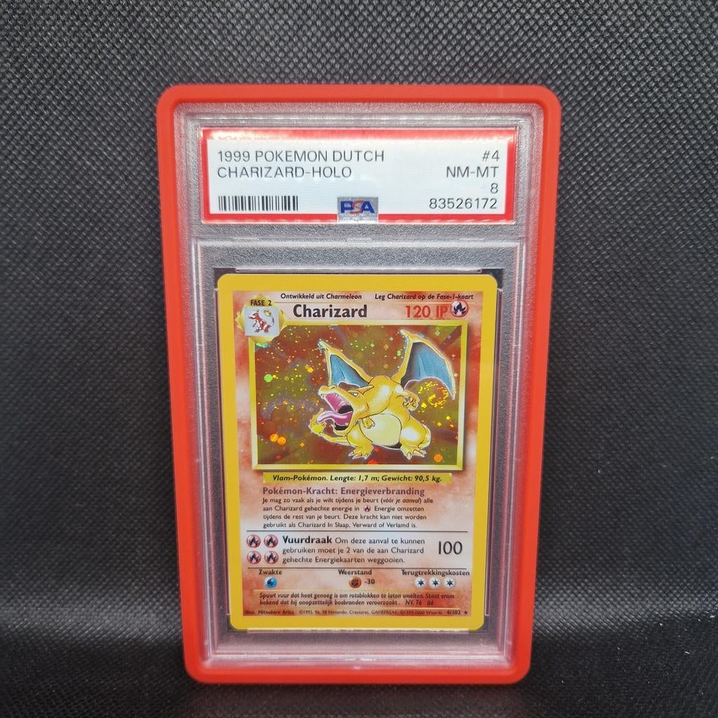 Charizard Holo NL PSA 8, Ophalen of Verzenden