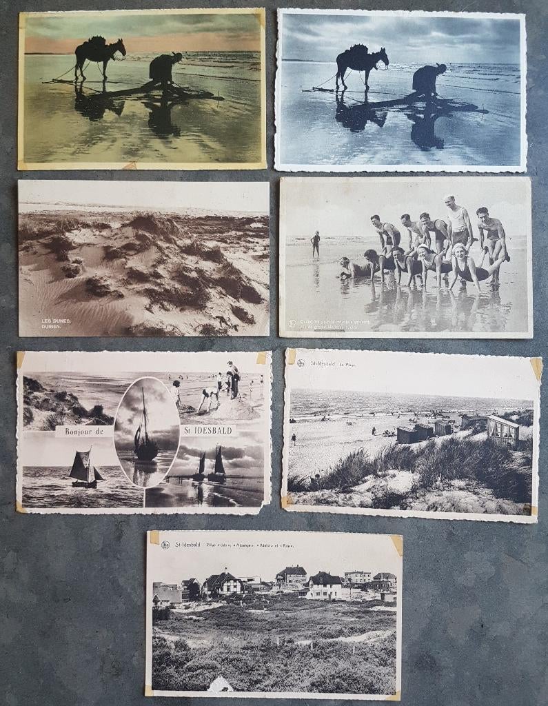 Sint St-Idesbald ( 0,50 euro / postkaart ), Verzamelen, Postkaarten | België, Gelopen, West-Vlaanderen, 1940 tot 1960, Ophalen of Verzenden
