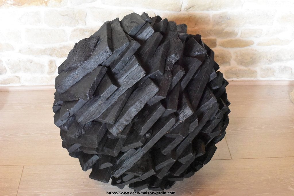 Sculpture en Bois Brûlé - Décoration Maison - Statue Jardin, Enlèvement ou Envoi, Bois, Statue