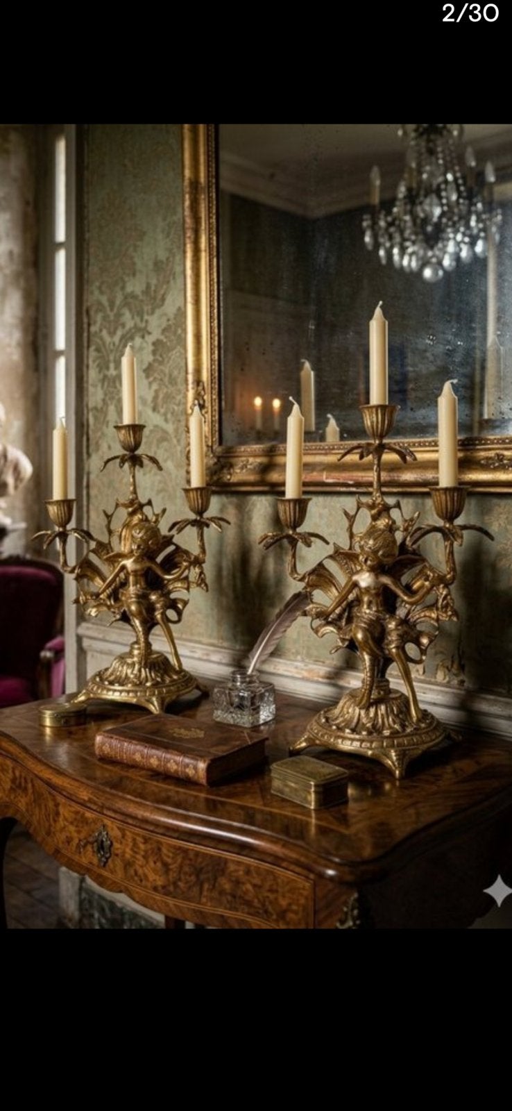 Oude kandelaars, Antiek en Kunst, Antiek | Kandelaars, Ophalen of Verzenden