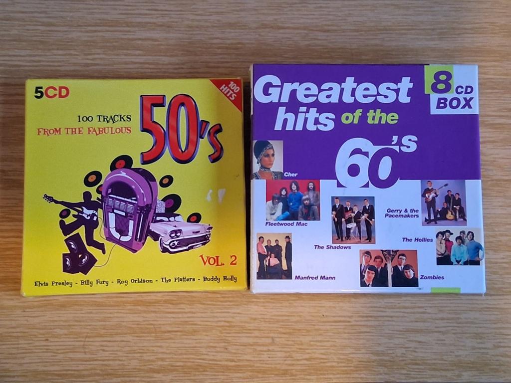 2 cd-boxen met de beste muziek uit de 50´s & 60´s, 244 songs, CD & DVD, CD | Compilations, Comme neuf, Pop, Coffret, Enlèvement ou Envoi