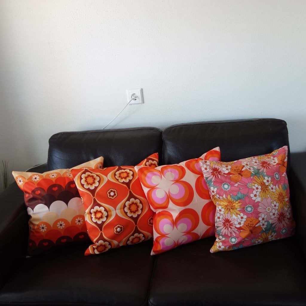 Retro vintage stijl kussenhoezen 45 x 45 cm diverse modellen, Huis en Inrichting, Woonaccessoires | Kussens, Verzenden, Nieuw