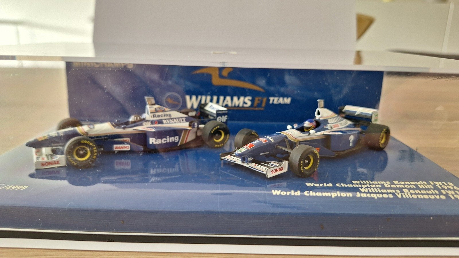 Modelauto's 1:43 - F1 World Champion Set Williams-Renault, Ophalen of Verzenden, Zo goed als nieuw, Auto, MiniChamps