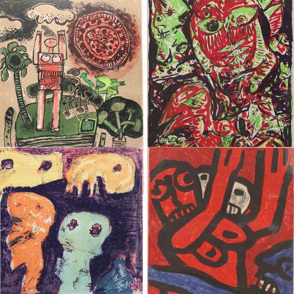 Litho opruiming/sale Corneille, Pedersen, Lindstrom, Balle, Antiek en Kunst, Ophalen of Verzenden
