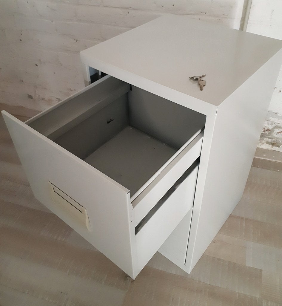 MEUBLE DE BUREAU, Maison & Meubles, 40 cm, Métal, Comme neuf, Gris