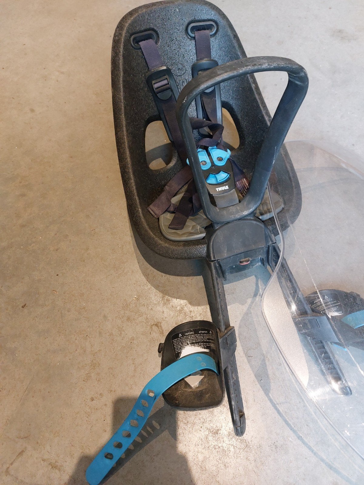 thule yepp mini fietsstoel, Ophalen