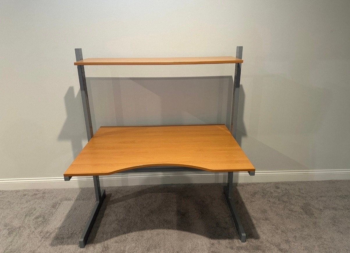 Bureau ergonomique culte IKEA Jerker – Très robuste et modul, Enlèvement, Réglable en hauteur, IKEA, Gris