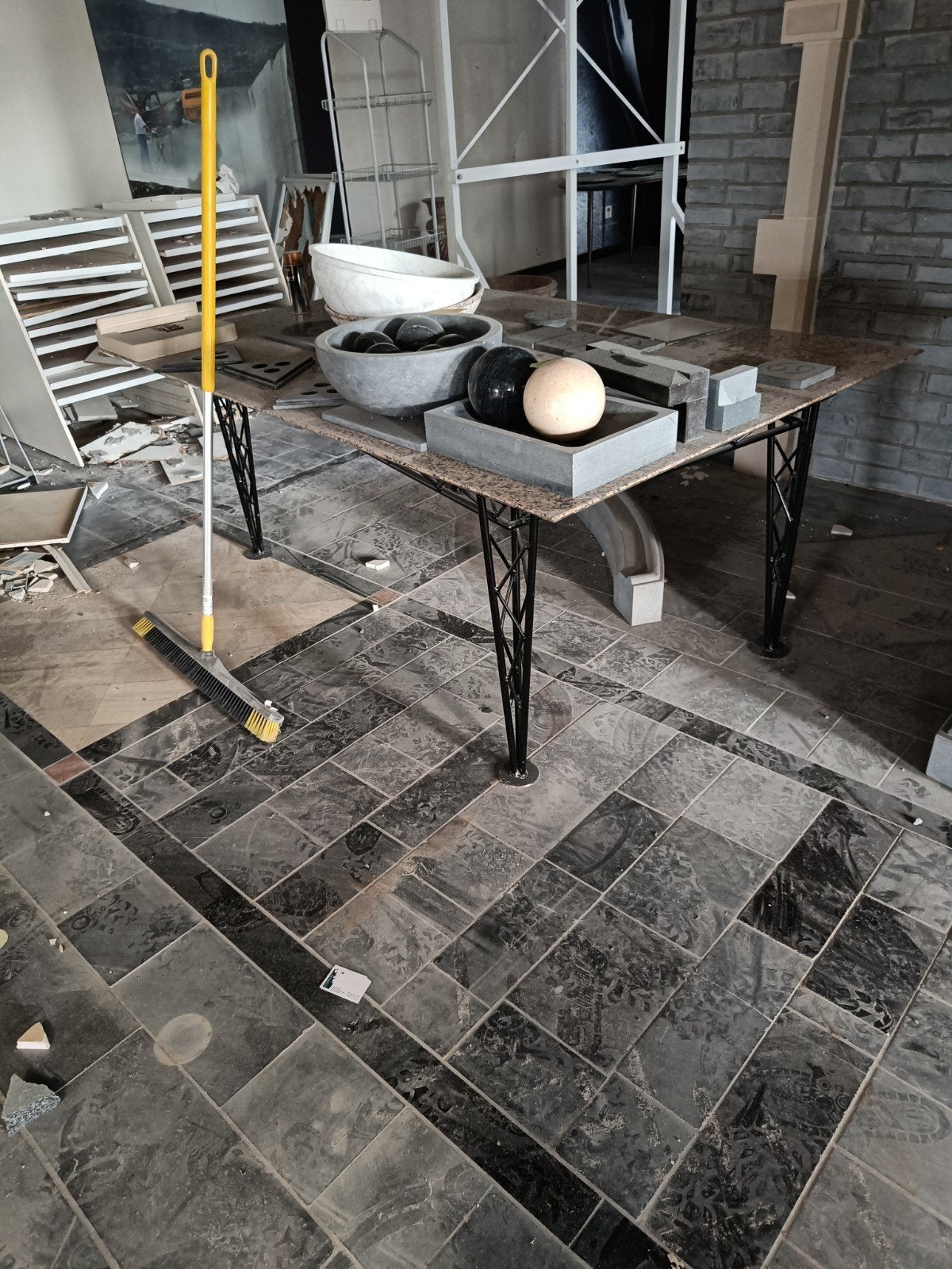 Natuursteen schouw - decoratie, Ophalen