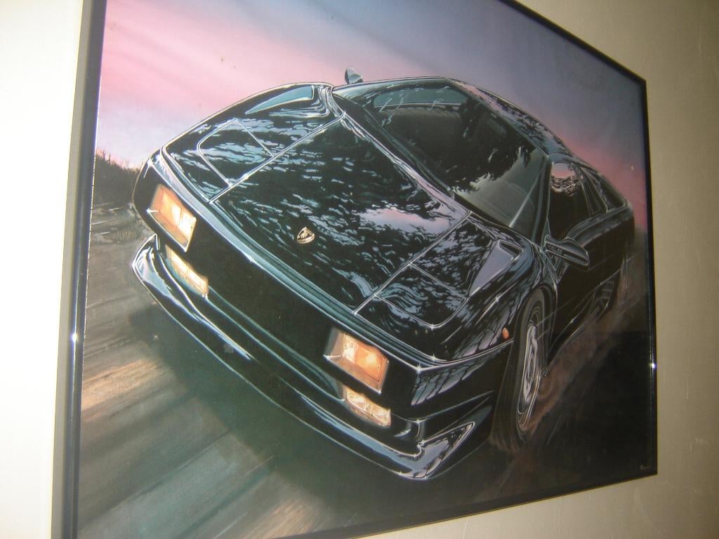 Foto kader Lamborghini Diablo + Jaguar XJ220, Hobby en Vrije tijd, Ophalen, Zo goed als nieuw, Auto, Overige merken