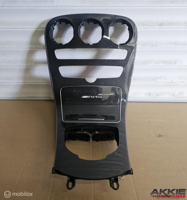 Mercedes C63 amg CARBON Middenconsole W205 S205 A2056803801, Gebruikt, Ophalen of Verzenden
