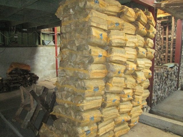 Sacs de bois de chauffage en 25 ou 33 cm pour poêle Tulikivi, Tuin en Terras, Ophalen, Berkenhout, Blokken