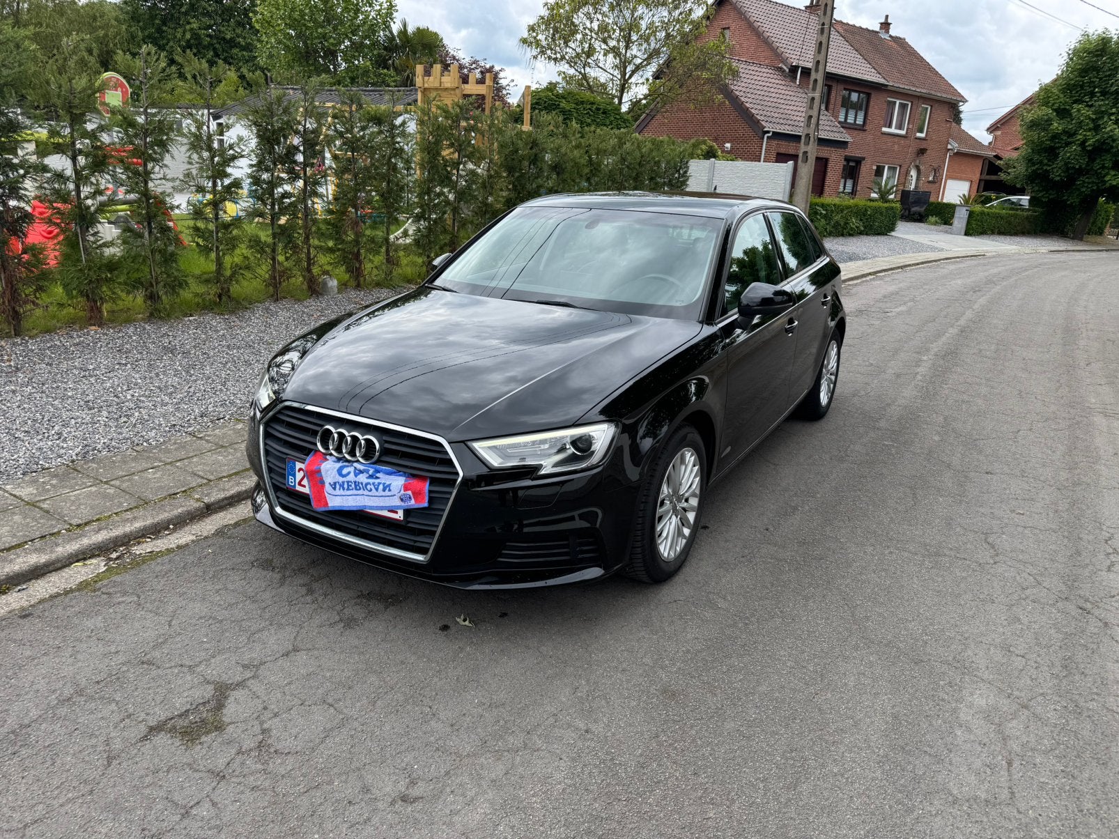 Audi A3 2017 125.000km, Euro 6, Feux de jour LED, Noir, 5 portes