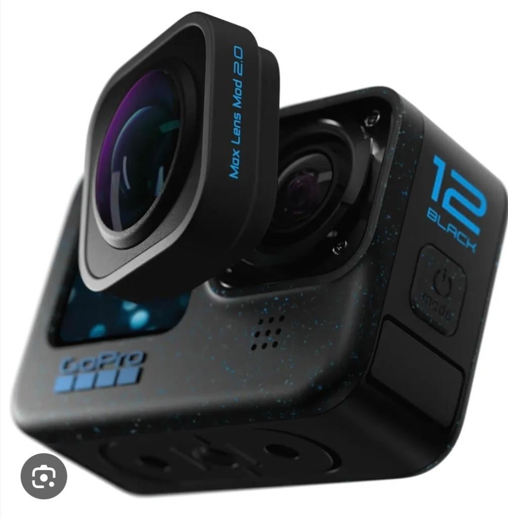 Gopro hero 12 met max lens mod 2.0, Ophalen of Verzenden, Zo goed als nieuw, GoPro