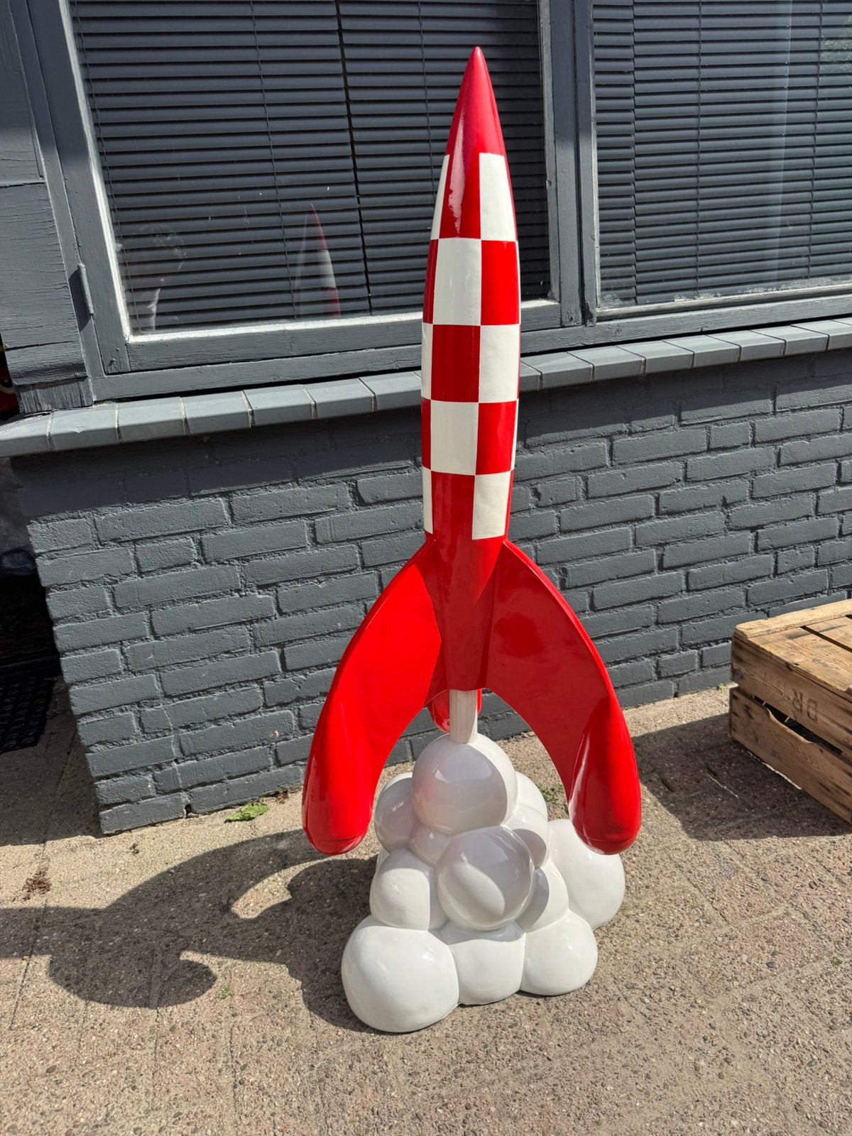 Kuifje Raket naar de maan beeld, Verzamelen, Beelden en Beeldjes, Zo goed als nieuw, Fantasy, Ophalen